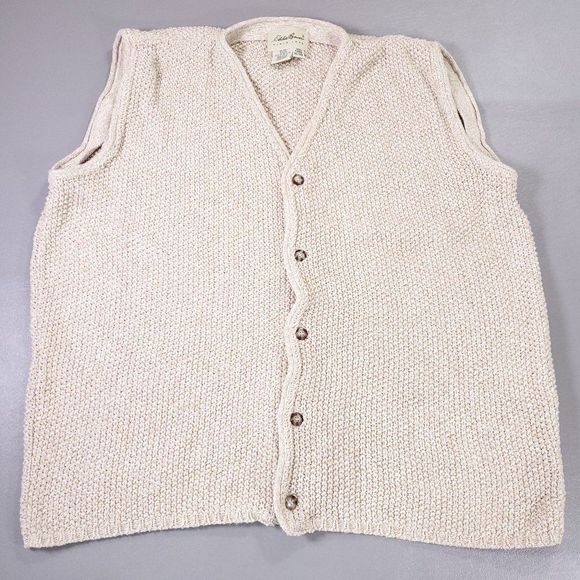 Vtg Eddie Bauer Sweater Vest Mens Xl 